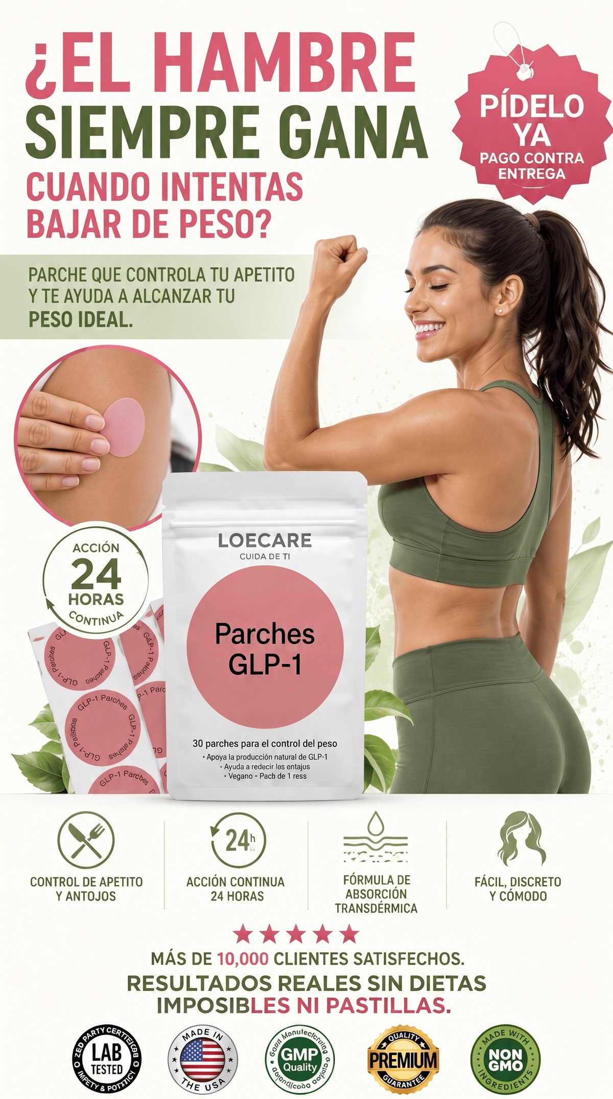 Parches GLP-1 Loecare — Control de Apetito y Antojos