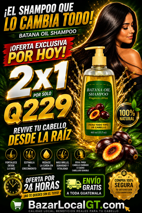 Batana Oil Shampoo con Romero — Fortalece, Crece y Brilla